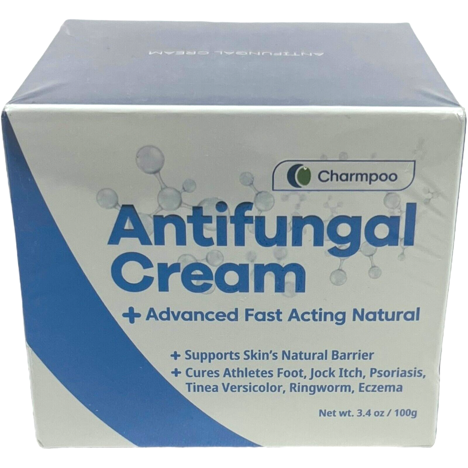Charmpoo Antifungal Cream For Athletes Foot Jock Itch Ringworm 3.4 oz