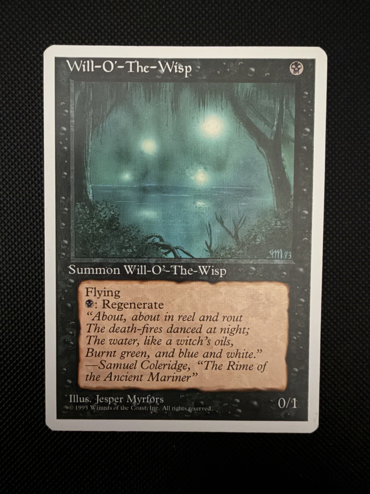 MTG Will-O’-The-Wisp Fourth Edition Rare 1995 White Border Vintage