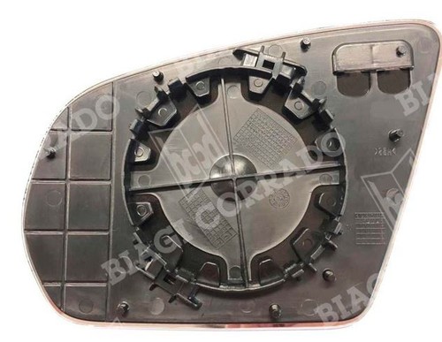 INFINAUTO Specchio retrovisore sinistro per sostituzione vetro con piastra di supporto asferico riscaldato in vetro bianco per Volvo C30 C70 S40 S60 V50 2010-2013 per Volvo S80 2006-2016
