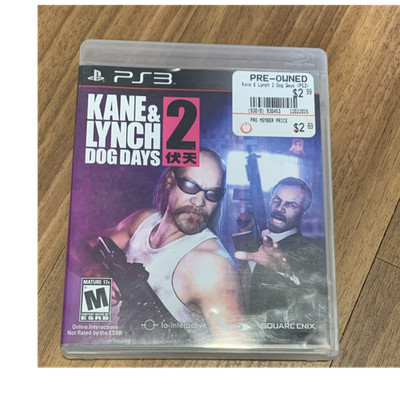 Square Enix Kane & Lynch 2: Dog Days PS3 Game 2010 M NTSC-U/C Multiplayer