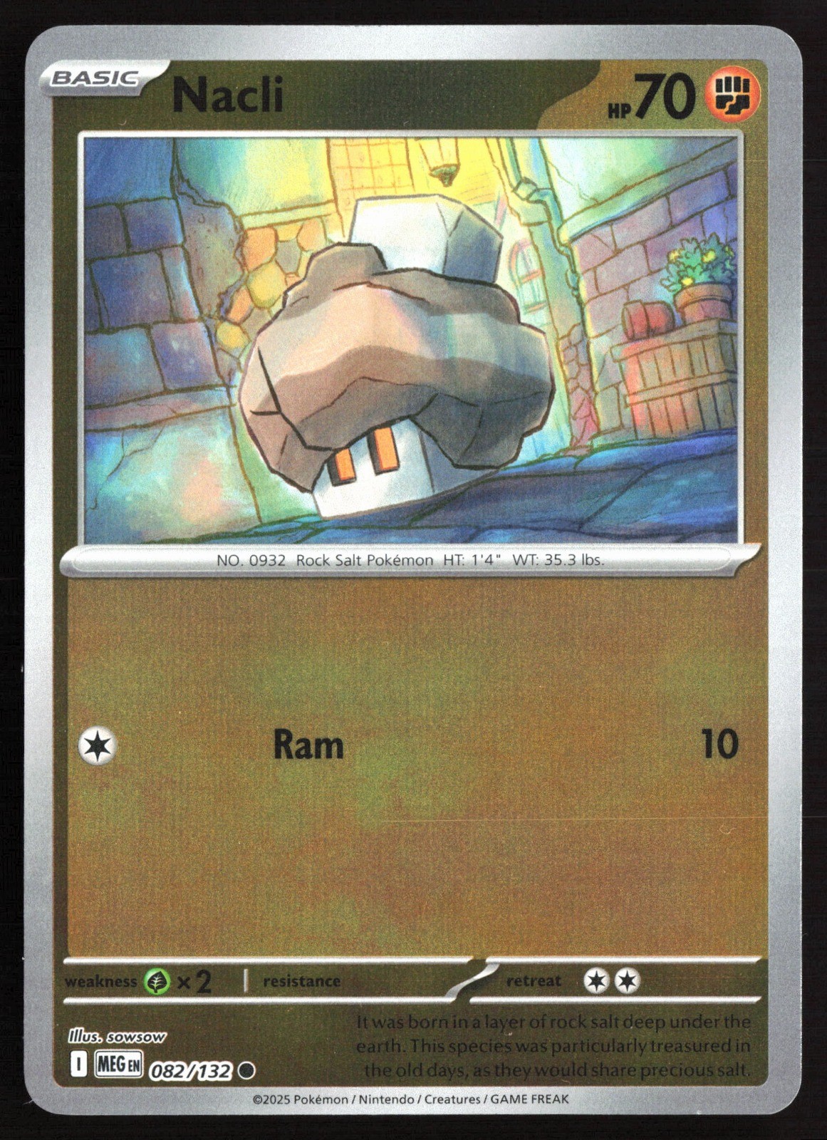 Nacli Reverse Holo Common ME01: Mega Evolution 082/132 NM