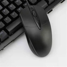 Brand New Wired Scroll Wheel Black Mouse For PC Laptop Notebook Desktop