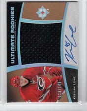 2015-16 Ultimate Collection Spectrum Silver #86 Keegan Lowe JSY AU /149