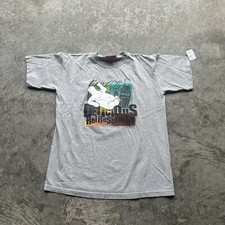 Coca-Cola Vintage Graphic T-Shirt Unisex M Short Sleeve Grey 100 Cotton USA Made