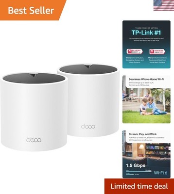 High-Performance Deco X15 AX1500 WiFi 6 Mesh System - Ultimate Internet Security