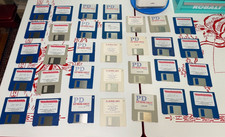 Vintage Amiga PD Shareware Disk Lot 30+ Softw...