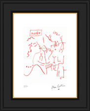 Jean Cocteau,  Lithograph, Numbered, certificate, Recipes for a Friend