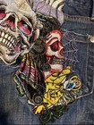 Christian Audinger Embroidered Skull Denim Biker Jeans 28 Waist 34 Length — photo 5