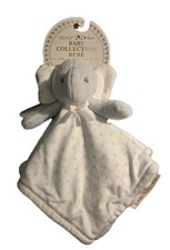 Nunu Blankets  Beyond Gray Elephant Lovey Security Blanket Blue Stars NWT