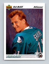 1991-92 Upper Deck French Bob McGill San Jose Sharks #62