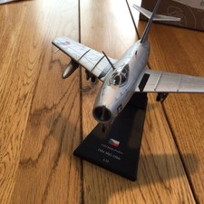 Listing image for MiG-15 Model Red Nose Jet Fighter Model Silver Finish