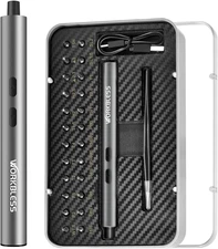Mini Electric Screwdriver Set 3.7V 24 Magnetic Bits USB-C Rechargeable Tool Kit