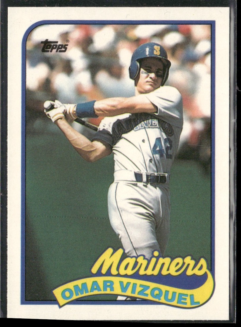 1989 Topps Traded Omar Vizquel Rookie Seattle Mariners #122T