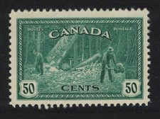 Canada Lumbering in British Columbia 50c 1946 MNH SG#405 Sc#272
