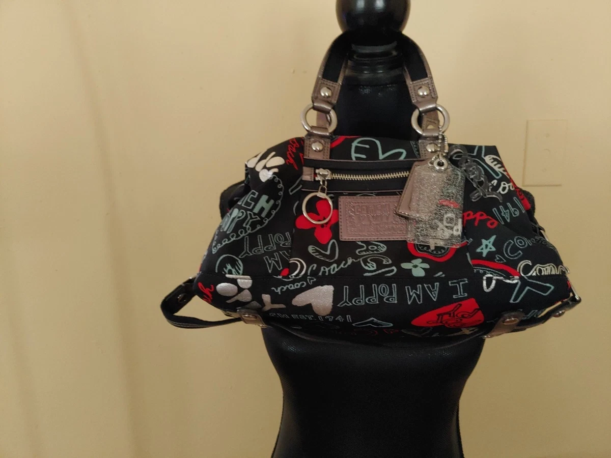 Coach Poppy Satchel/Top Handle Bag Black Bags & Handbags for Women