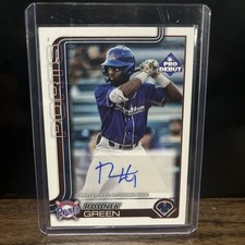Rodney Green Prospect Rookie Auto 2025 Topps Pro Debut Card #PD-105 Athletics