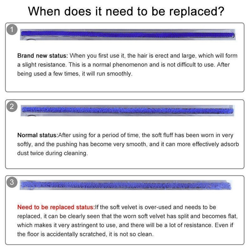 Durable Soft Plush Strips For Dyson V8 Vacuum Cleaner Direct Drive Cleaner Head