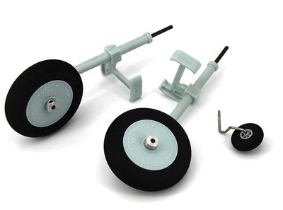 Dynam BF 110 Hauptfahrwerkssatz inkl Räder Ersatzteil spare part Neu BF110-06