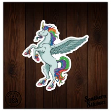 Pegasus Unicorn - Vinyl Decal Sticker - Car Window Laptop - ebn9048