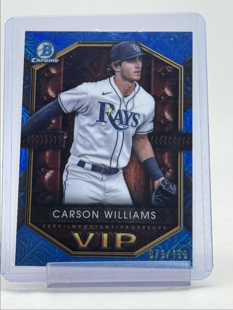 CARSON WILLIAMS 2025 BOWMAN CHROME BLUE MEGA BOX VIP ASTROS /150 Q2361