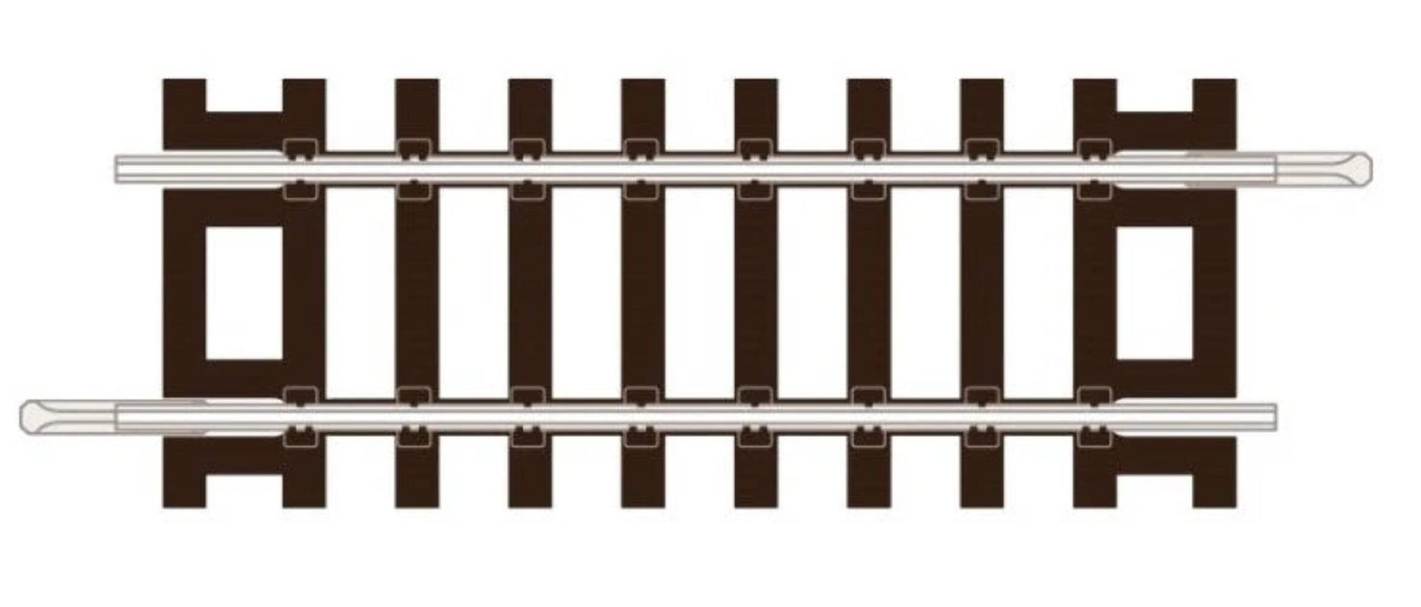 Peco ST1270 TT:120 Gauge Code 55 Short (59mm) Straight Track (Pack of 4)