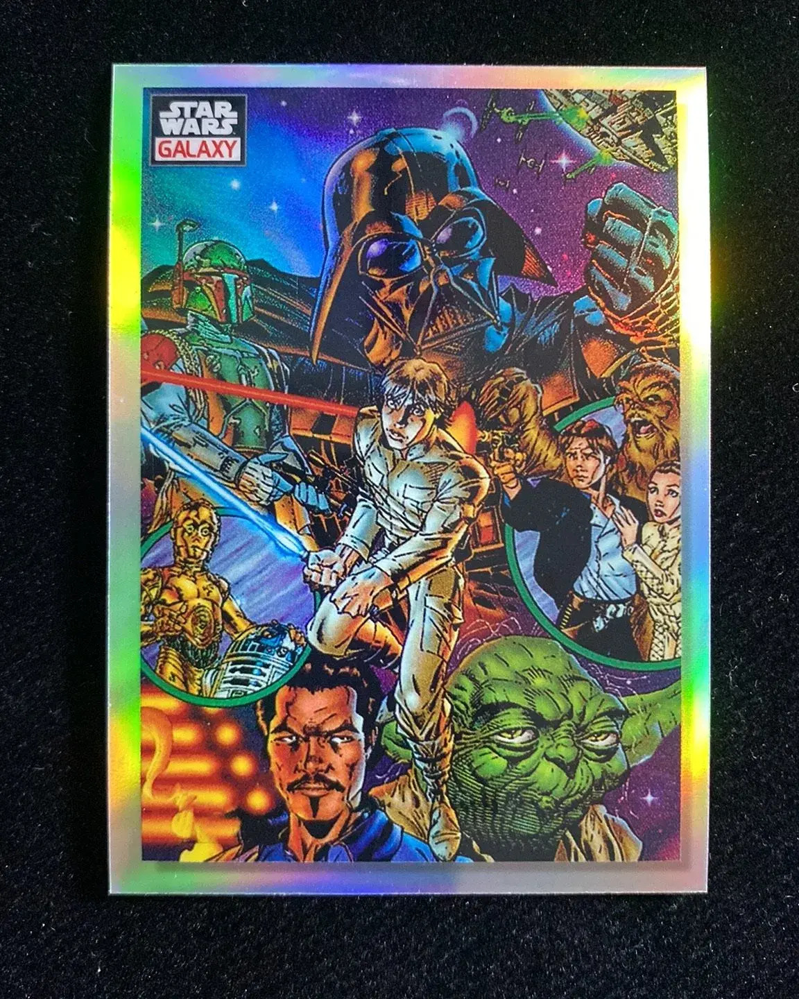 2023 Topps Star Wars Galaxy Chrome Refractor #40 The Star Wars Saga J53