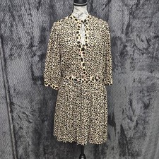 Diane von Furstenberg Wrap Dress 10 Animal Abstract Silk Parisian Cocktail Chic