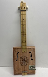 BBG No. 5 Blues Box Guitar 3-String Acoustic-Electric Cigar Box Guitar Wood