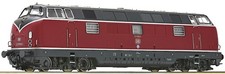 ROCO 221 112-6 Dark Red Livery Gray Stripes, Black Frame, DCC
