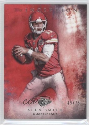 2015 Topps Inception Red 49/75 Alex Smith #13 9o3