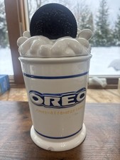 Oreo Cookie Jar Ceramic Milk & Cookies Whippe...