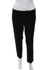 Helmut Lang Womens Cotton High Rise Pleated Skinny Leg Pants Black Size 4 — photo 1