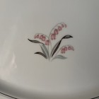 Noritake China Japan 5421 Crest Platter 13.75” x 10.25” Platinum Trim Pink Lily — photo 7
