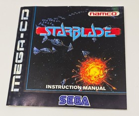 Starblade | Sega Mega CD Game | Complete Tested | Pal | Rare!