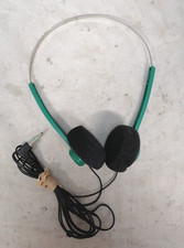 VINTAGE 1980s Green Stereo Wired 3.5mm Headph...