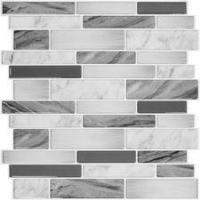 Thicker Design Peel and Stick Tile Backsplash, 12 12 Stick on Backsplash for Ki