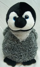 Peluche Petting Zoo JUGUETE ANIMAL DE PELUCHE SUAVE LINDO Y DIFUSO GRIS BEBÉ PINGÜINO 12"