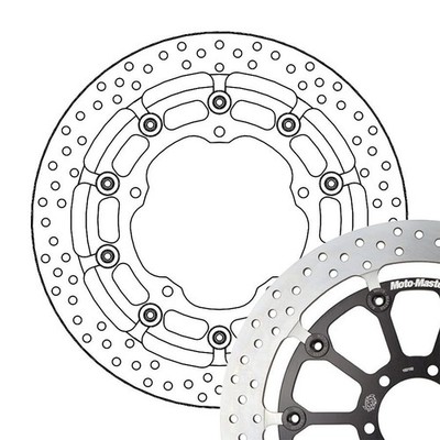 Moto-Master Bremsscheibe Halo T-Floater (für: Yamaha YZF-R6 S RJ09 06-07 vorne )
