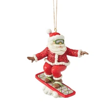 Jim Shore SNOWBOARDING SANTA HANGING ORNAMENT 6017011 BRAND NEW