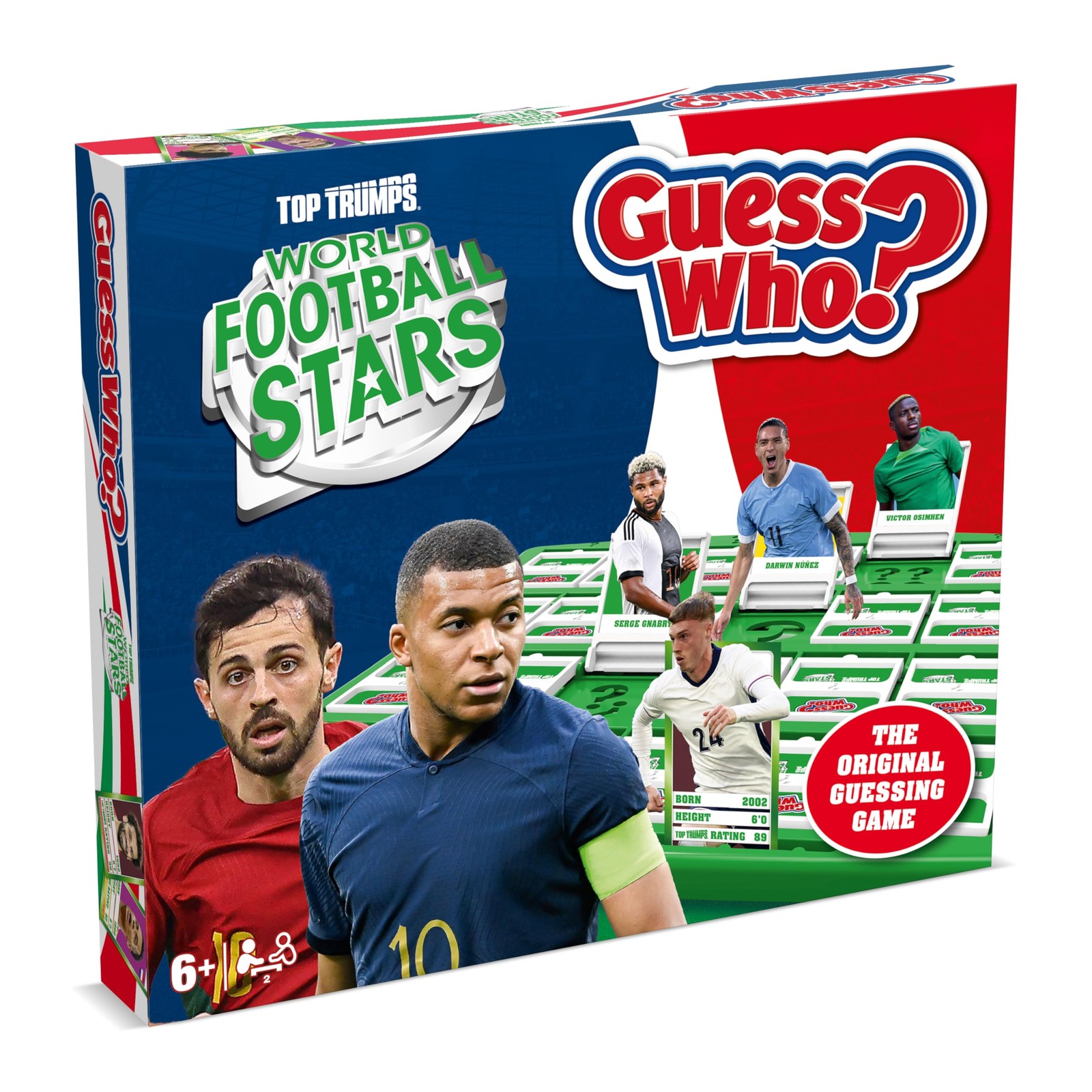 Winning Moves World Football Stars Guess Who Board Game Play with Mbapp Cole 6390₽