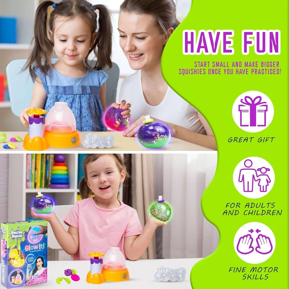 Doctor Squish - Glow in The Dark Squishy Pack Refills - DIY Squishy Making Kit - Image 2 of 4