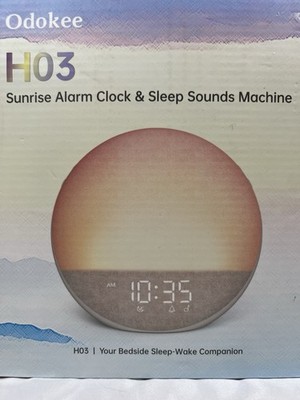 Odokee H03 Sunrise Alarm Clock Digital Display Multicolor Sleep Sounds Machine