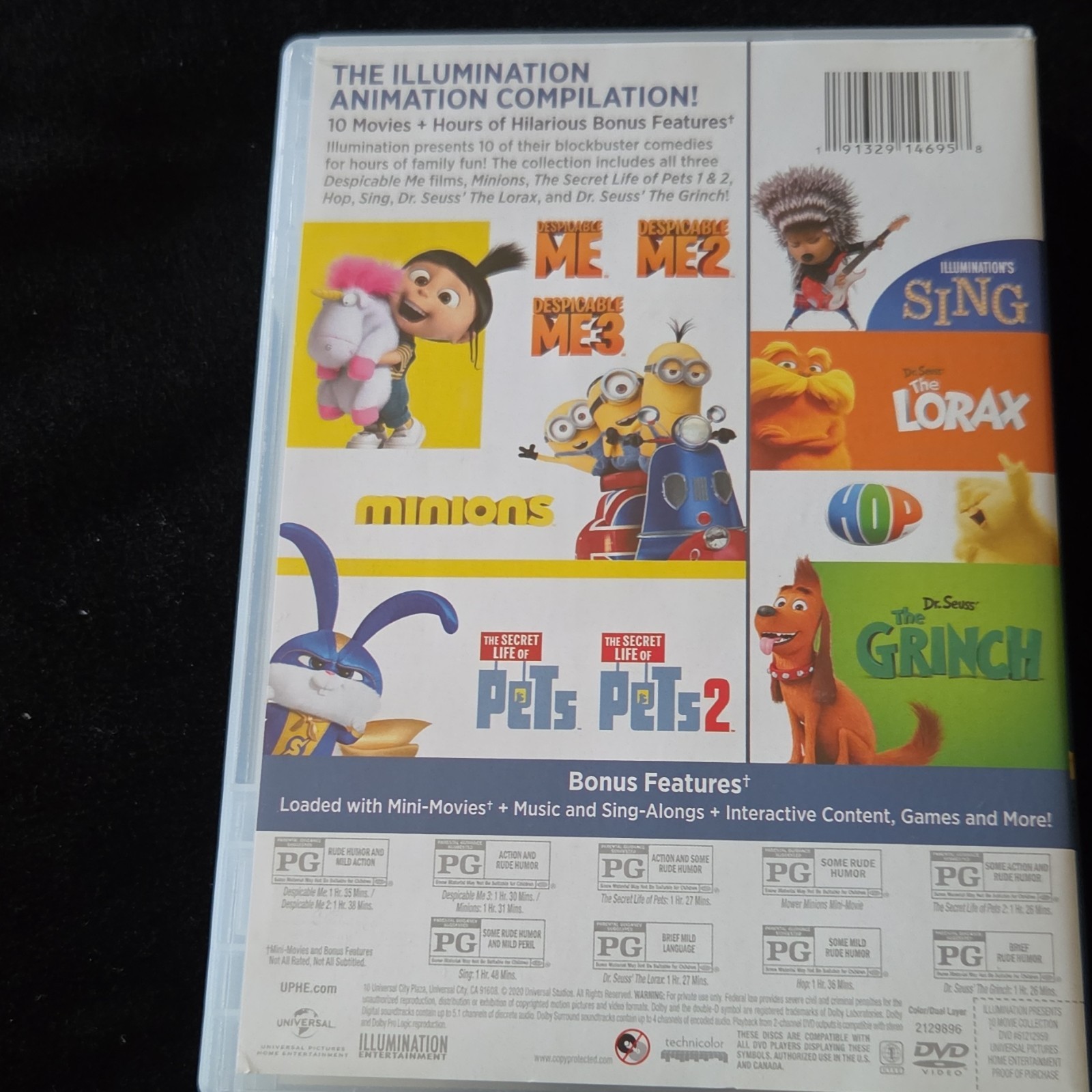 Collecting Animation Illumination Presents 10 Movie Collection DVD PG Animation Bonus ...