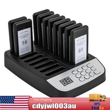 Restaurant Wireless Guest Paging System 10 Beepers Queuing Calling Pager Food
