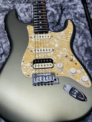 Electric Guitar Fender American Elite Stratocaster HSS Ebony Satin