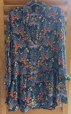 Marc by Marc Jacobs Jerrie Silk Drop Waist Dress Blue William Morris Floral 6