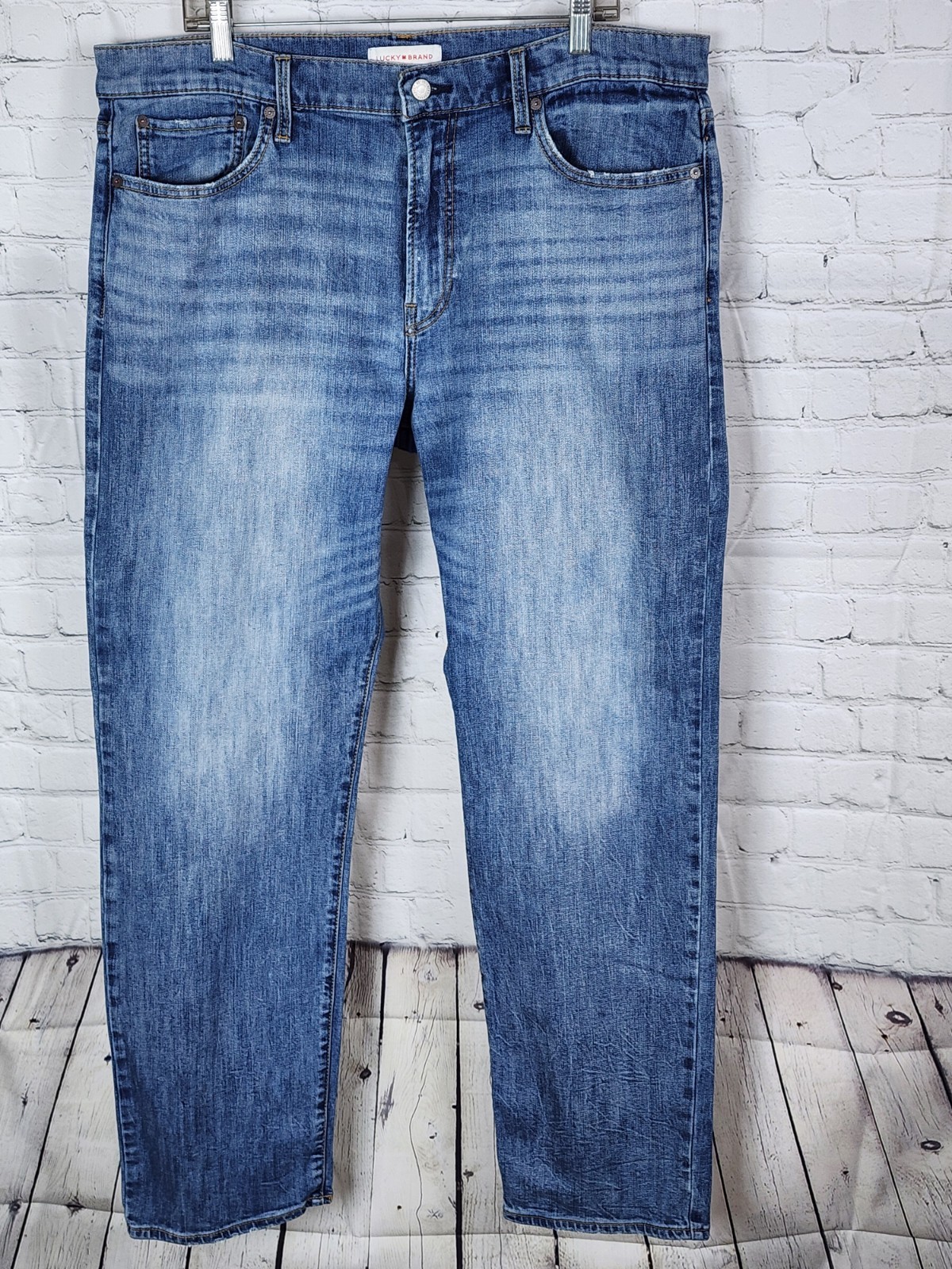 Men's Light Blue Denim Pants Sz 38x32