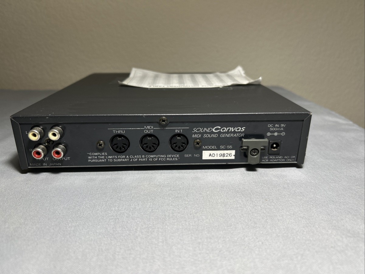 Vintage Roland Sound Canvas SC-55 Midi Sound Generator Synthesizer Vintage Roland Sound Canvas SC-55 Midi Sound Generator Synthesizer