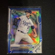 2021 Bowman Chrome Topps Daniel Lynch Royals Serial #148/150 Prospect BCP-54