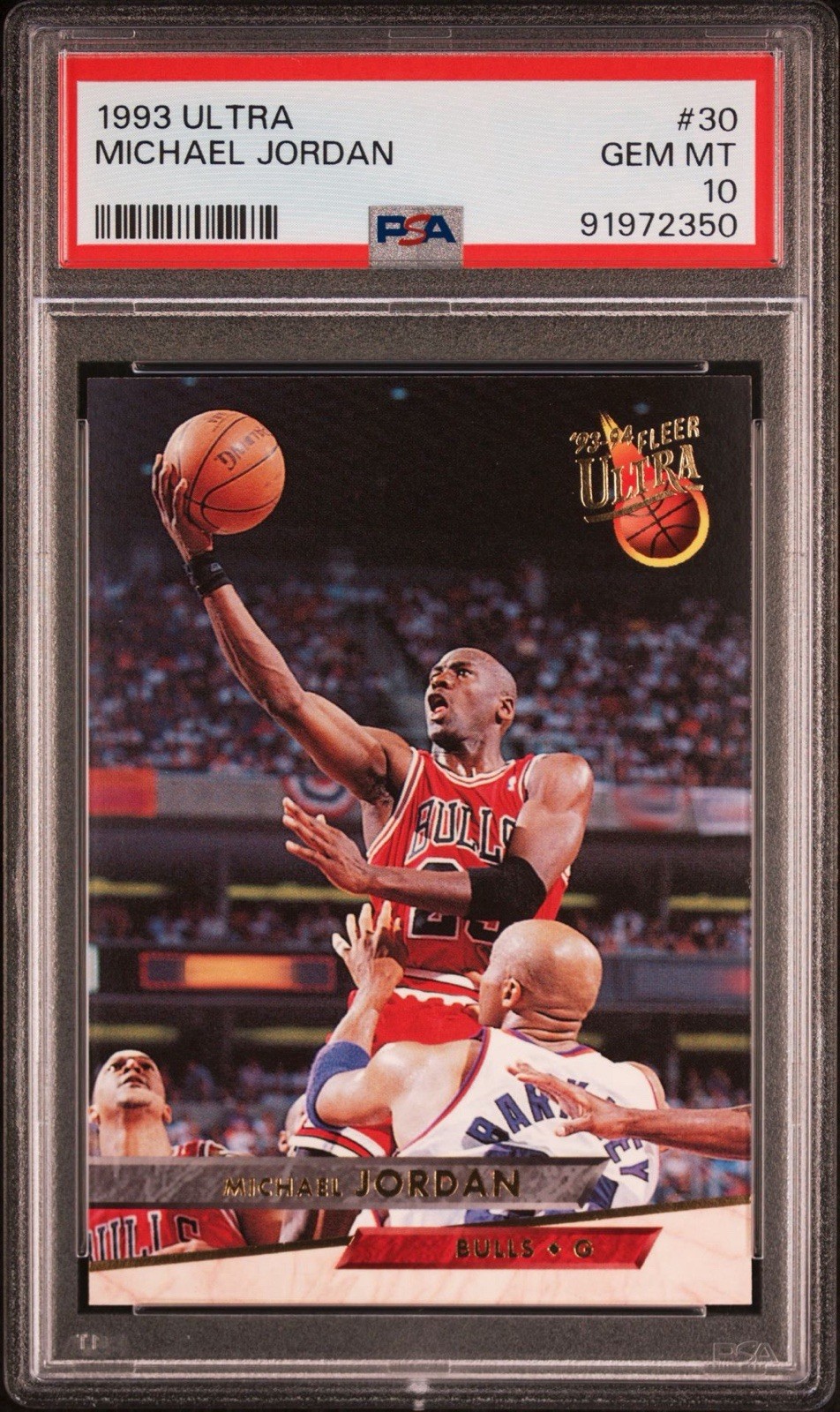 Fleer Ultra 1993-94 Michael Jordan #30 Chicago Bulls PSA 10 Graded Card